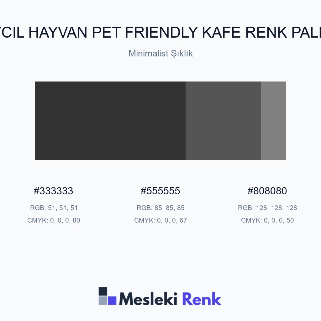 Evcil Hayvan Pet Friendly Kafe Minimalist Şıklık Renk Paleti