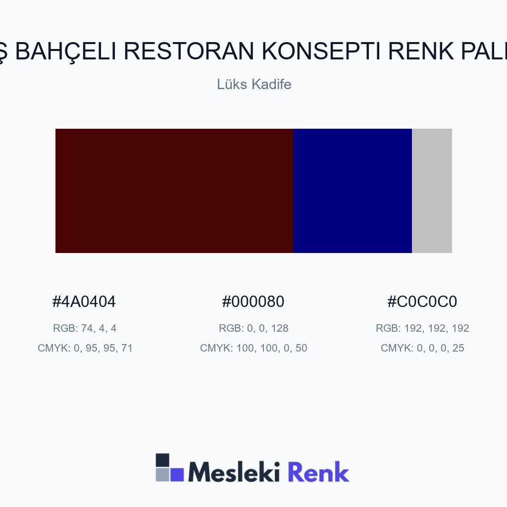 Kış Bahçeli Restoran Konsepti Lüks Kadife Renk Paleti
