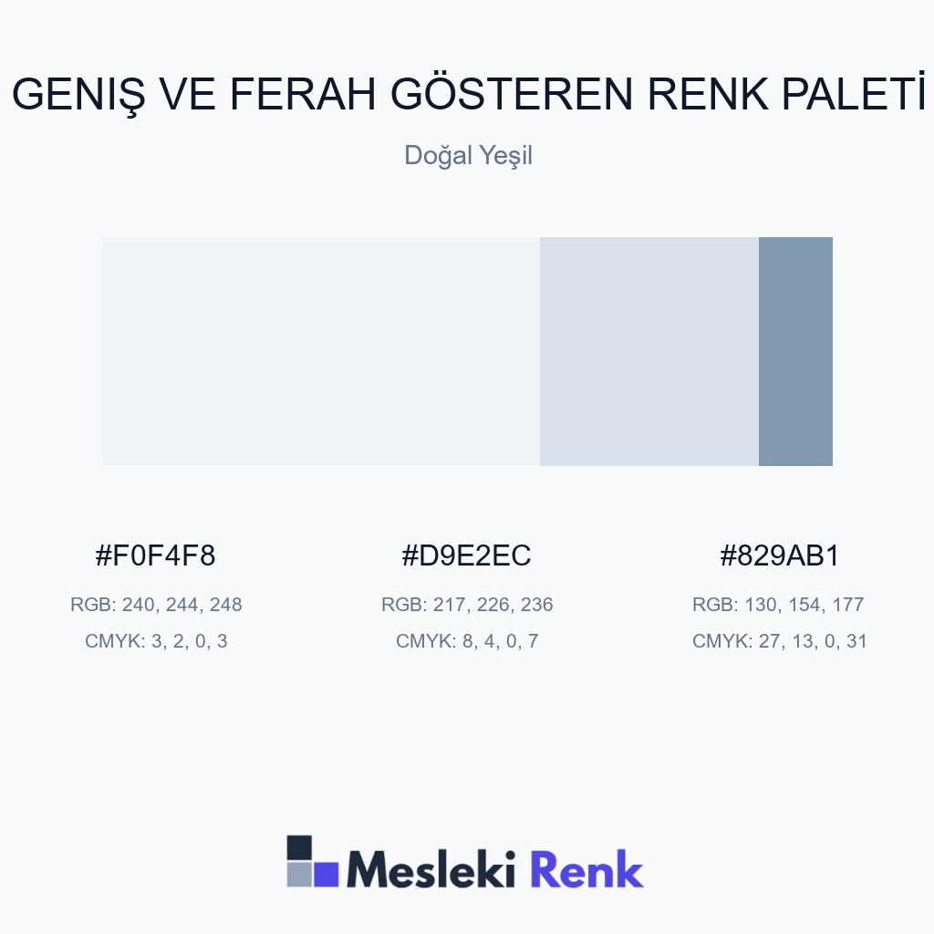 Geniş ve Ferah Gösteren Doğal Yeşil Renk Paleti