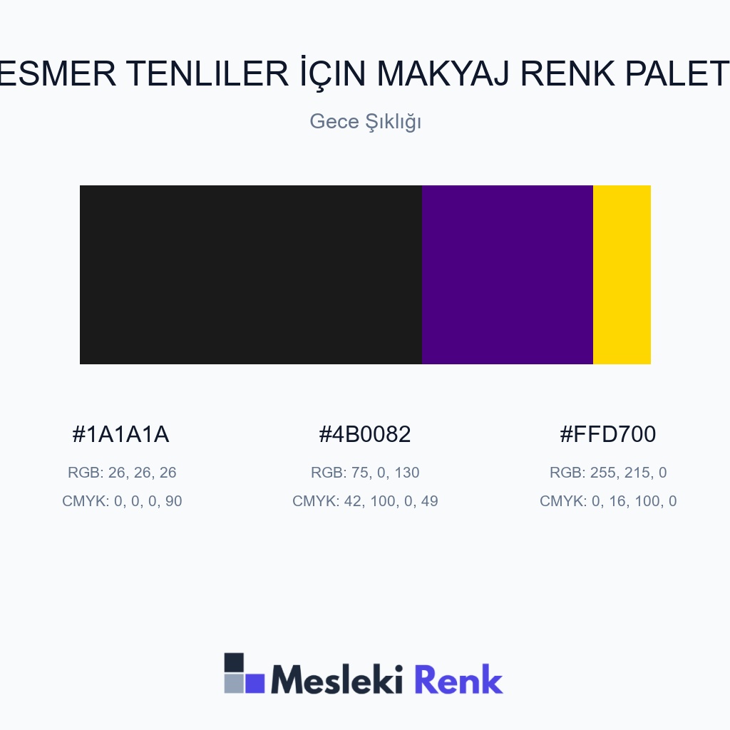 Esmer Tenliler İçin Makyaj Gece Şıklığı Renk Paleti