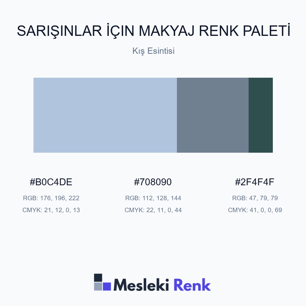Sarışınlar İçin Makyaj Kış Esintisi Renk Paleti