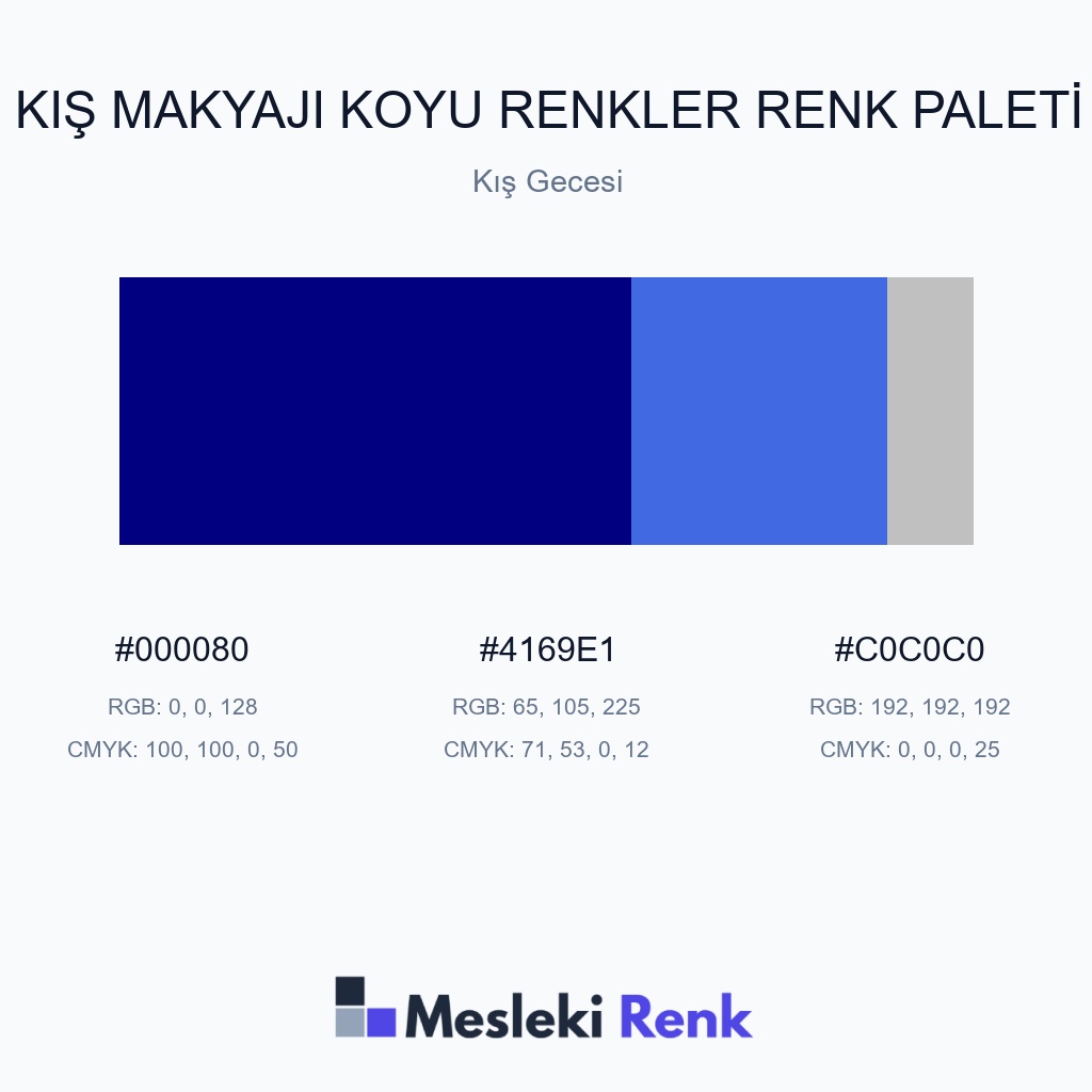 Kış Makyajı Koyu Renkler Kış Gecesi Renk Paleti