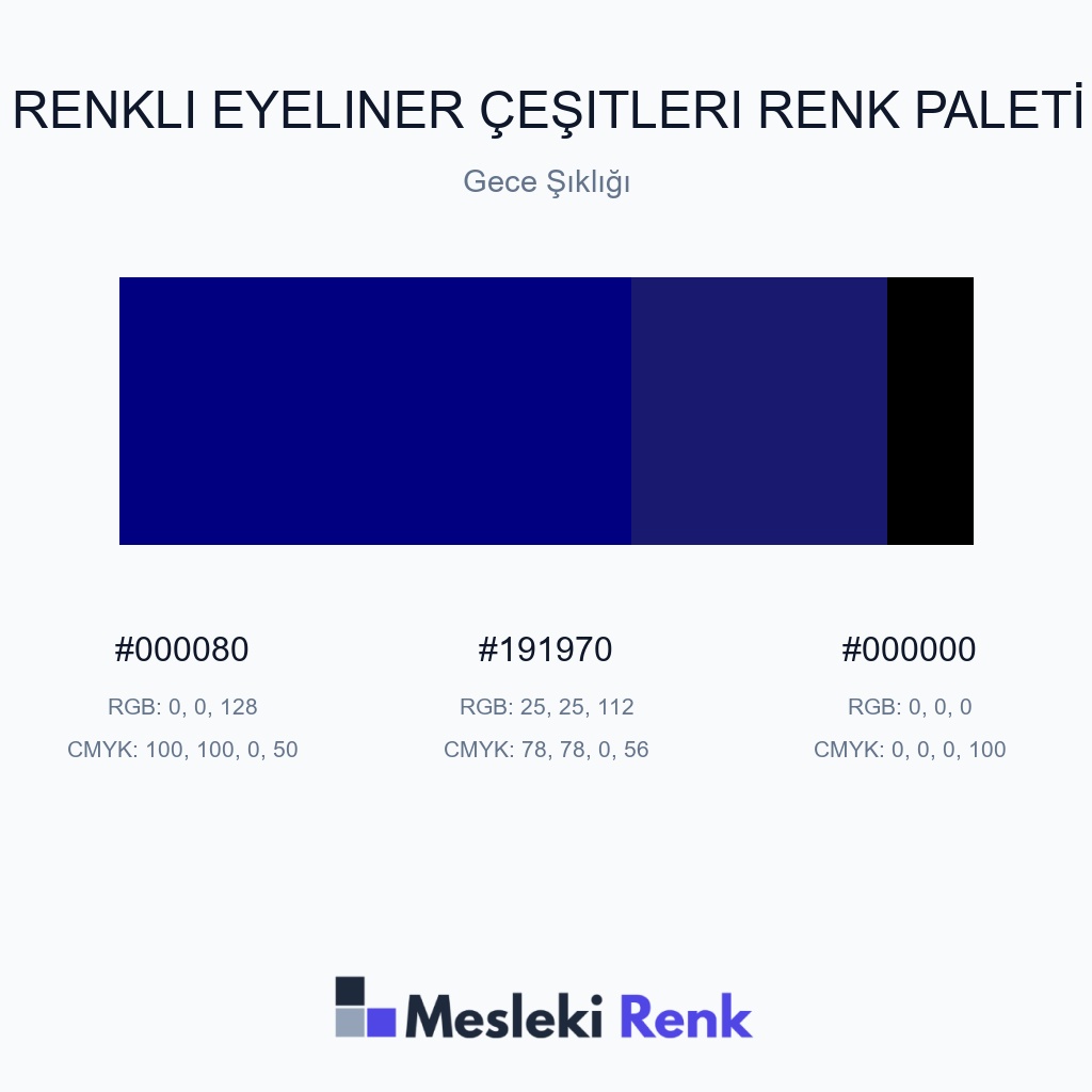 Renkli Eyeliner Çeşitleri Gece Şıklığı Renk Paleti