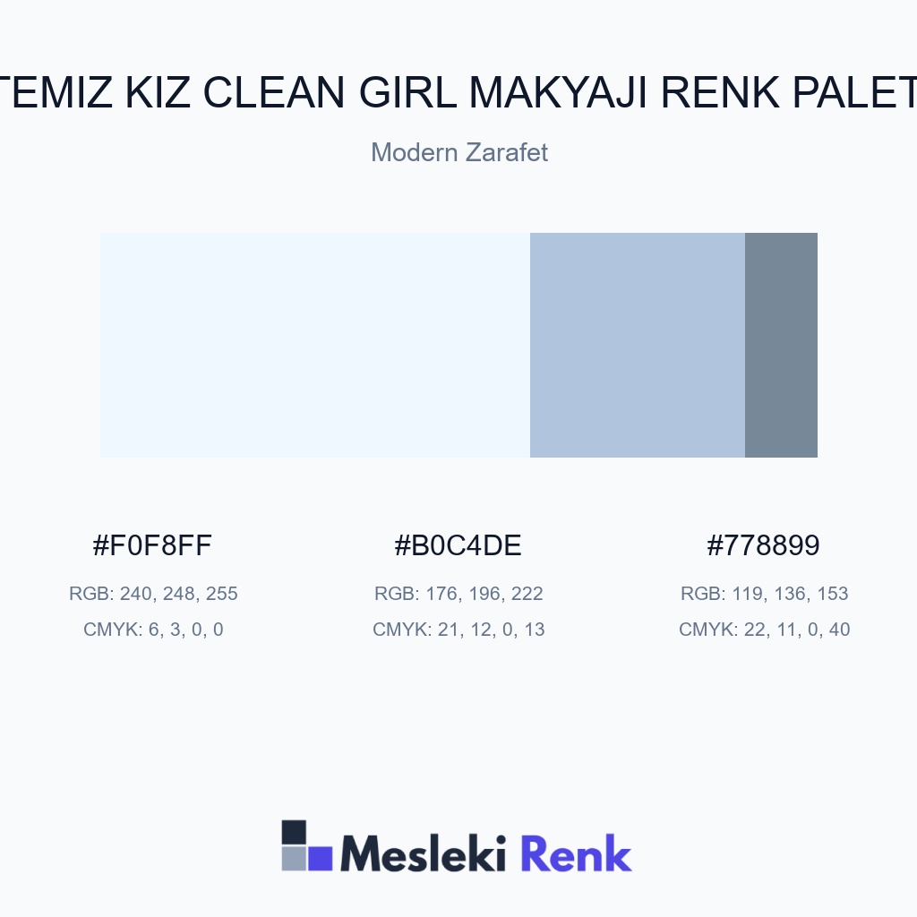 Temiz Kız Clean Girl Makyajı Modern Zarafet Renk Paleti