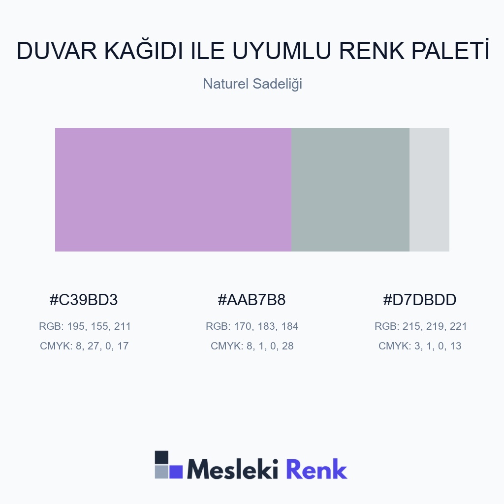 Duvar Kağıdı ile Uyumlu Naturel Sadeliği Renk Paleti