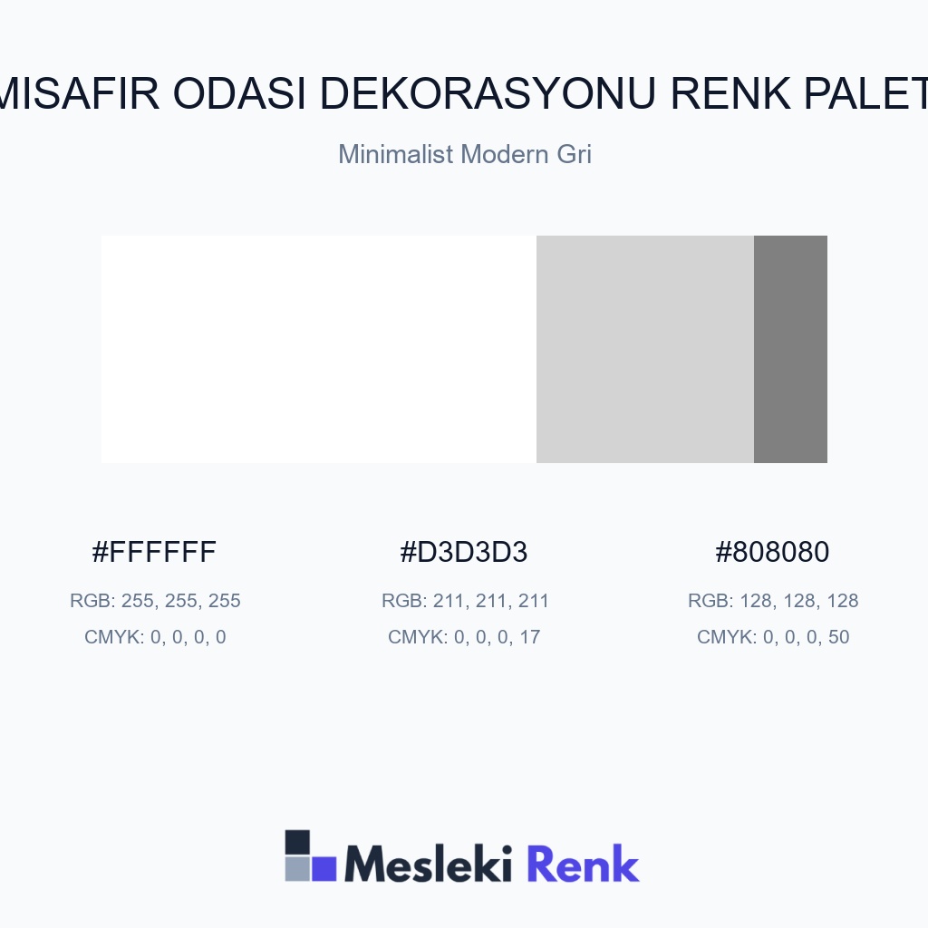 Misafir Odası Dekorasyonu Minimalist Modern Gri Renk Paleti