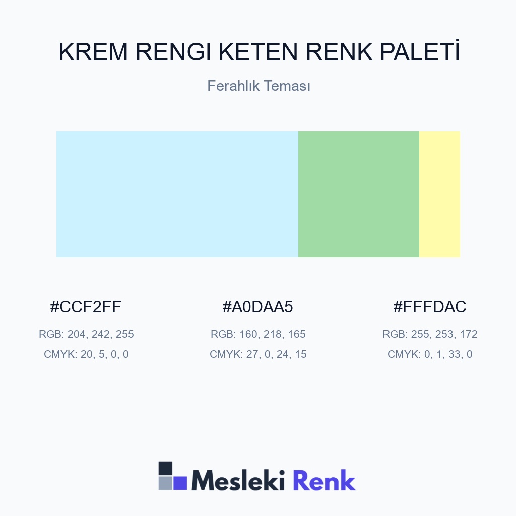 Krem Rengi Keten Ferahlık Teması Renk Paleti