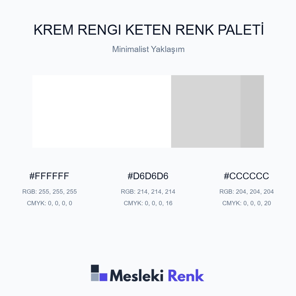 Krem Rengi Keten Minimalist Yaklaşım Renk Paleti