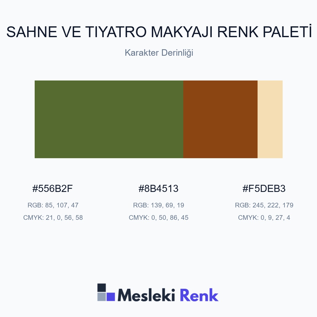 Sahne ve Tiyatro Makyajı Karakter Derinliği Renk Paleti