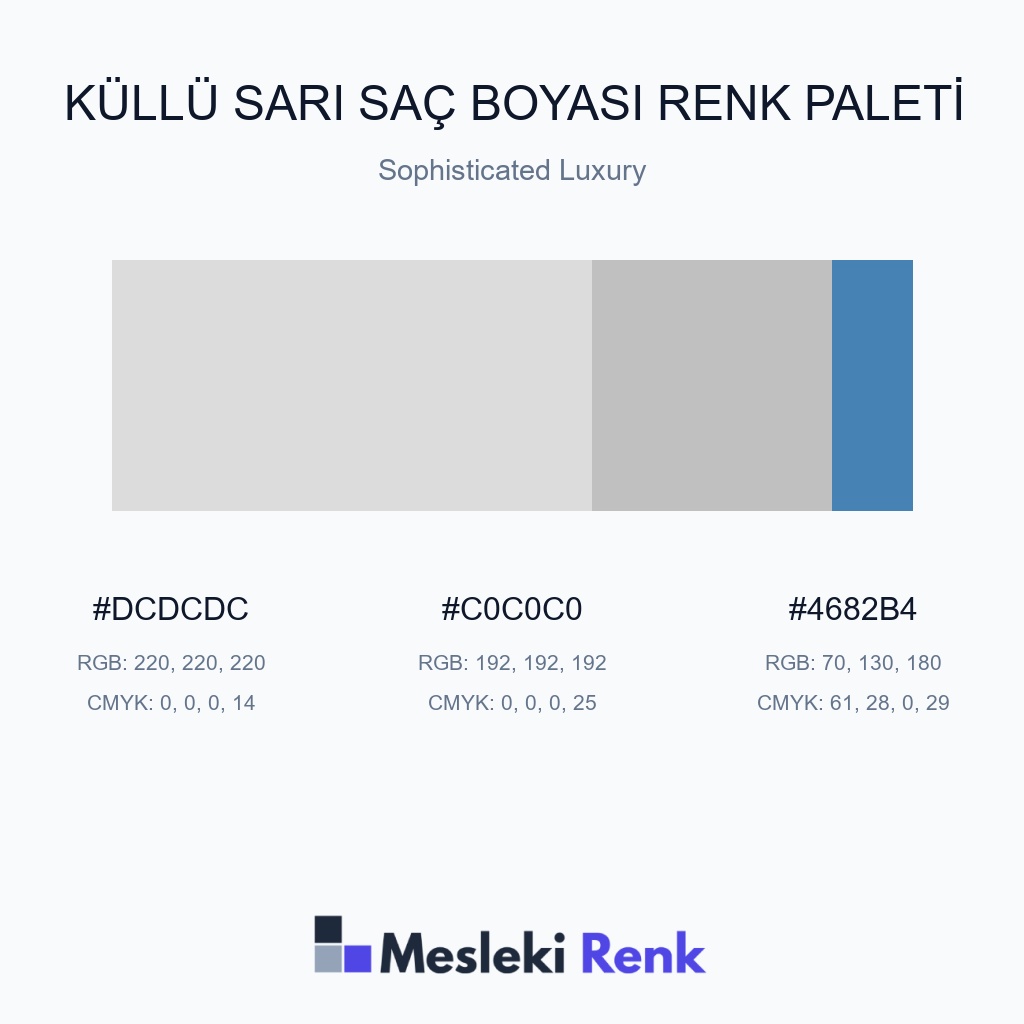 Küllü Sarı Saç Boyası Sophisticated Luxury Renk Paleti