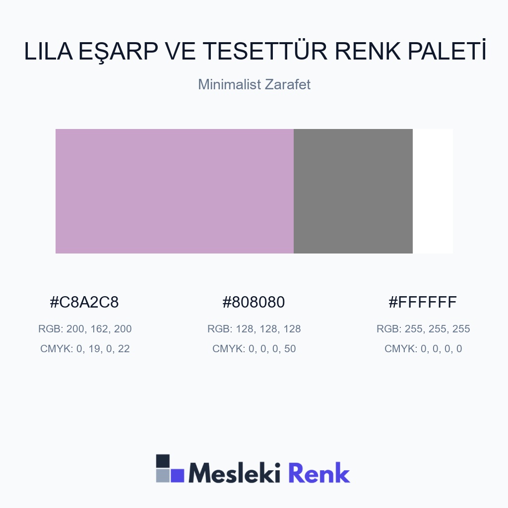 Lila Eşarp ve Tesettür Minimalist Zarafet Renk Paleti