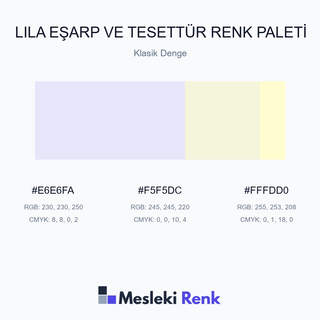Lila Eşarp ve Tesettür Klasik Denge Renk Paleti