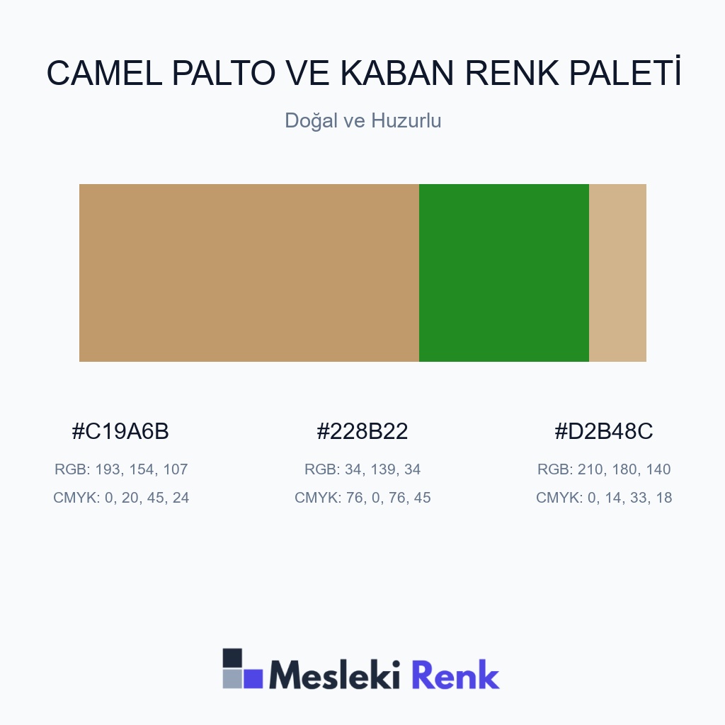 Camel Palto ve Kaban Doğal ve Huzurlu Renk Paleti