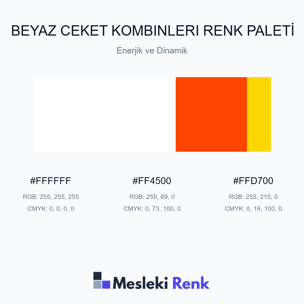 Beyaz Ceket Kombinleri Enerjik ve Dinamik Renk Paleti