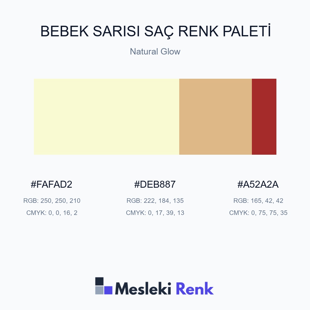 Bebek Sarısı Saç Natural Glow Renk Paleti