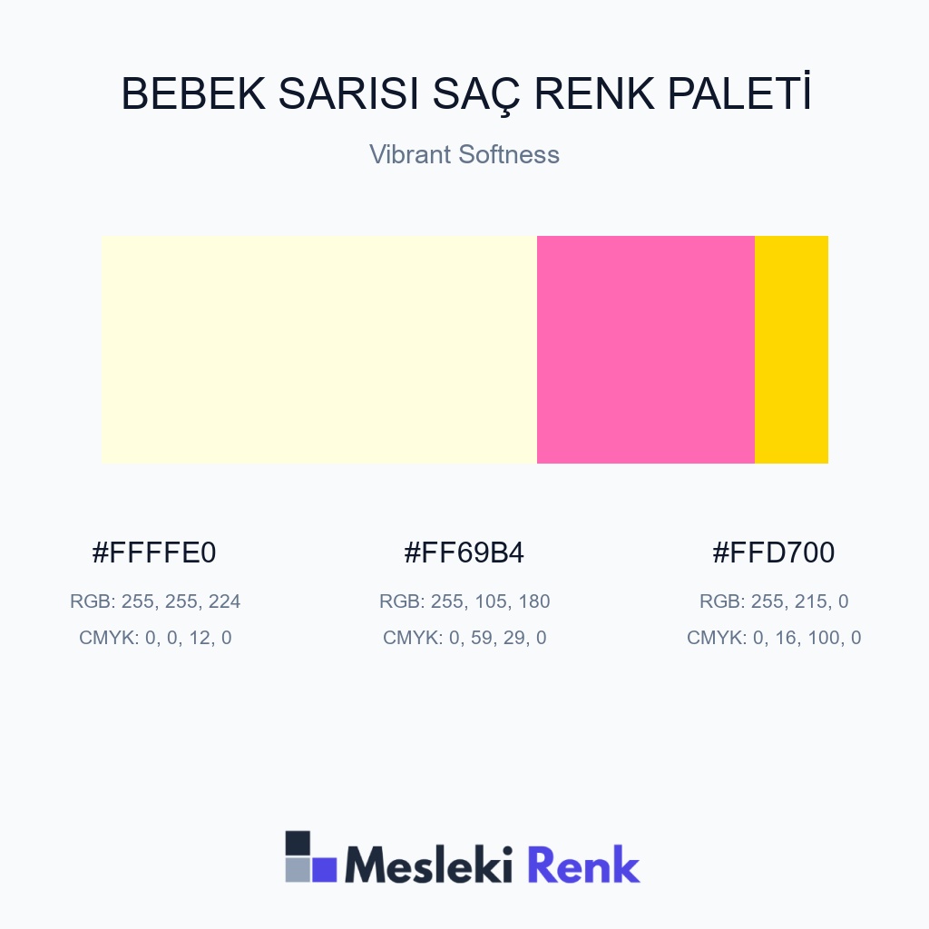 Bebek Sarısı Saç Vibrant Softness Renk Paleti