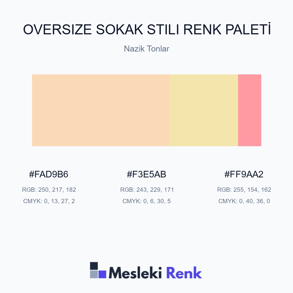 Oversize Sokak Stili Nazik Tonlar Renk Paleti