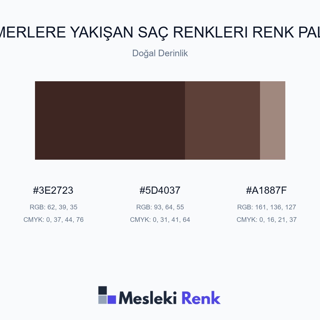Esmerlere Yakışan Saç Renkleri Doğal Derinlik Renk Paleti
