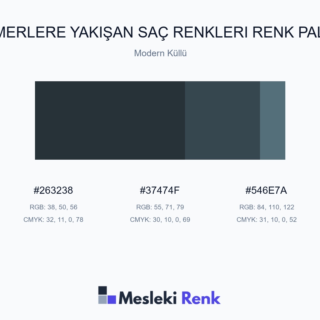 Esmerlere Yakışan Saç Renkleri Modern Küllü Renk Paleti
