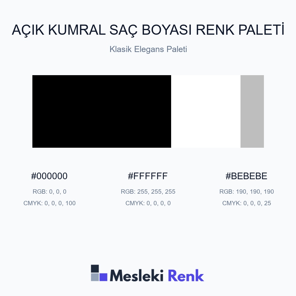 Açık Kumral Saç Boyası Klasik Elegans Paleti Renk Paleti