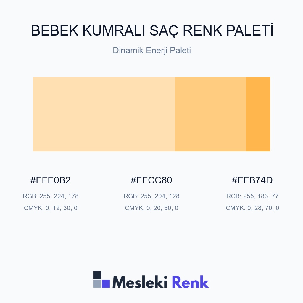Bebek Kumralı Saç Dinamik Enerji Paleti Renk Paleti