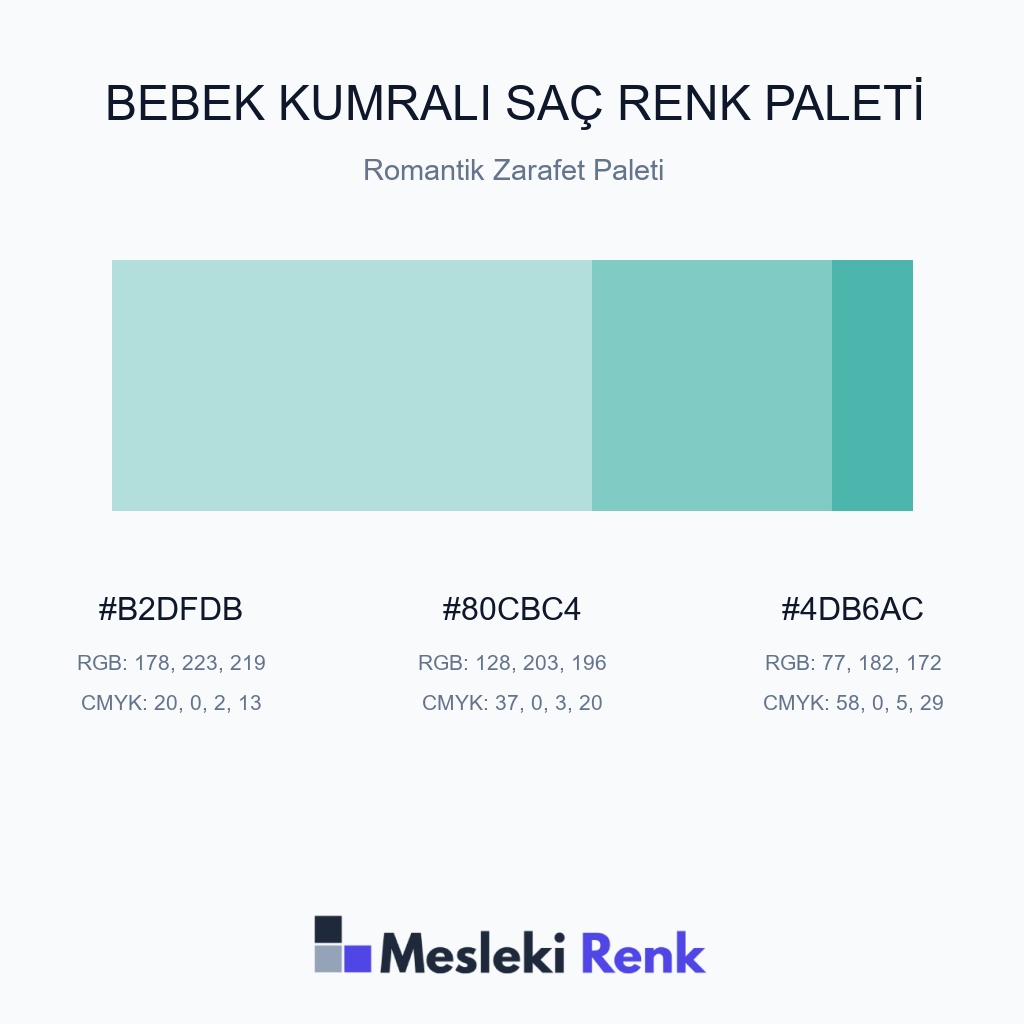 Bebek Kumralı Saç Romantik Zarafet Paleti Renk Paleti