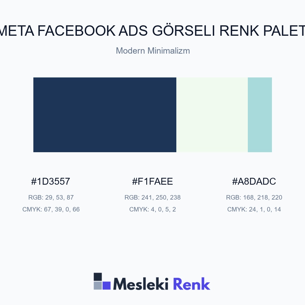 Meta Facebook Ads Görseli Modern Minimalizm Renk Paleti