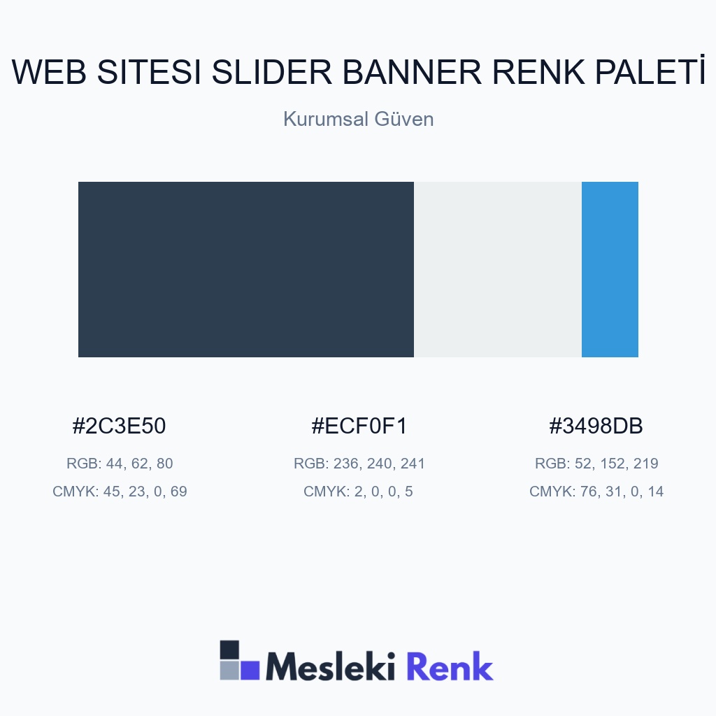 Web Sitesi Slider Banner Kurumsal Güven Renk Paleti