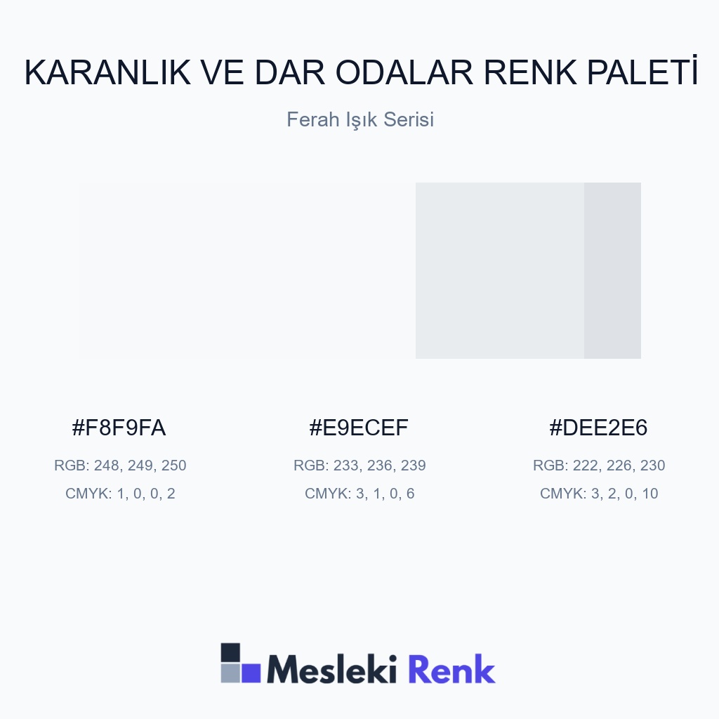 Karanlık ve Dar Odalar Ferah Işık Serisi Renk Paleti