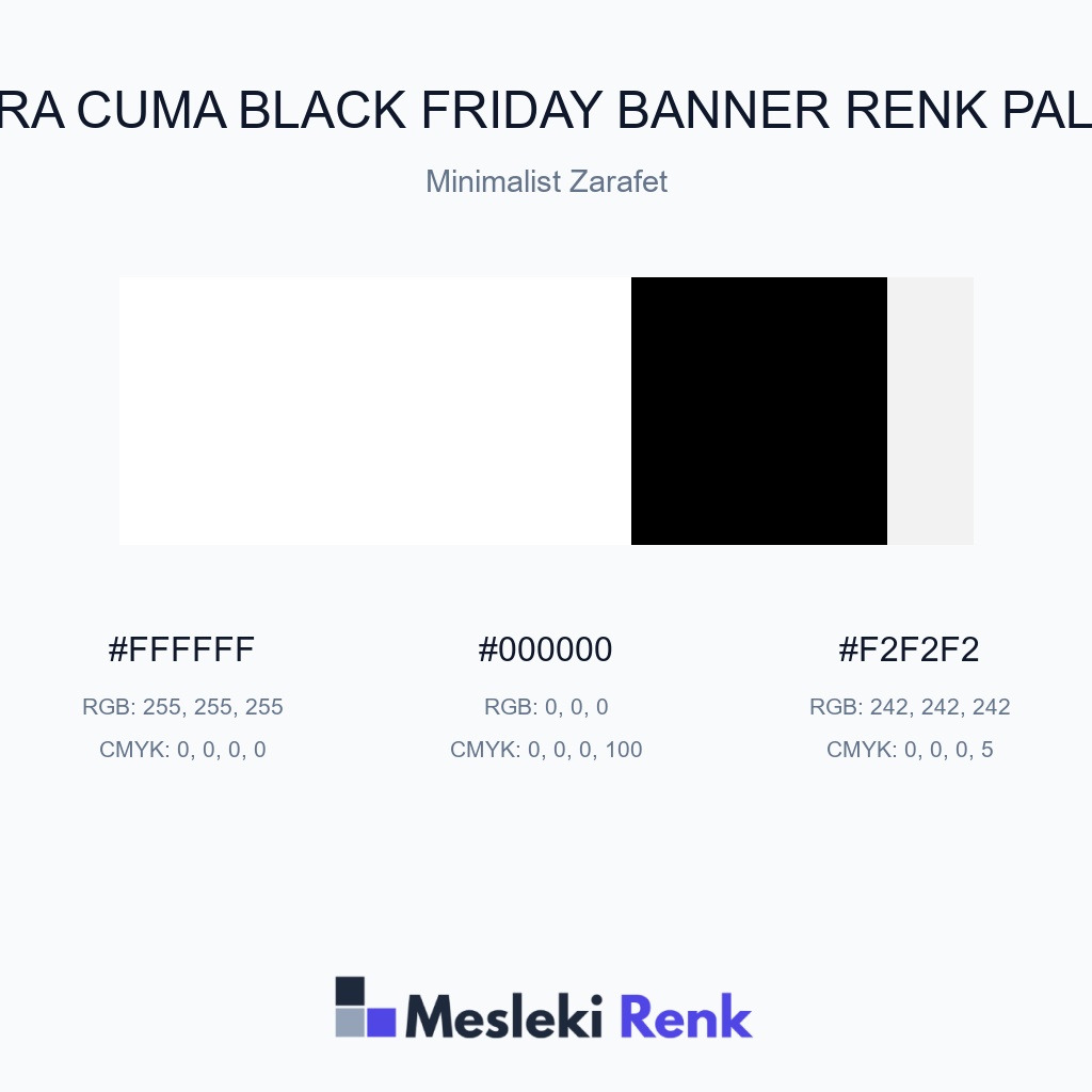Kara Cuma Black Friday Banner Minimalist Zarafet Renk Paleti
