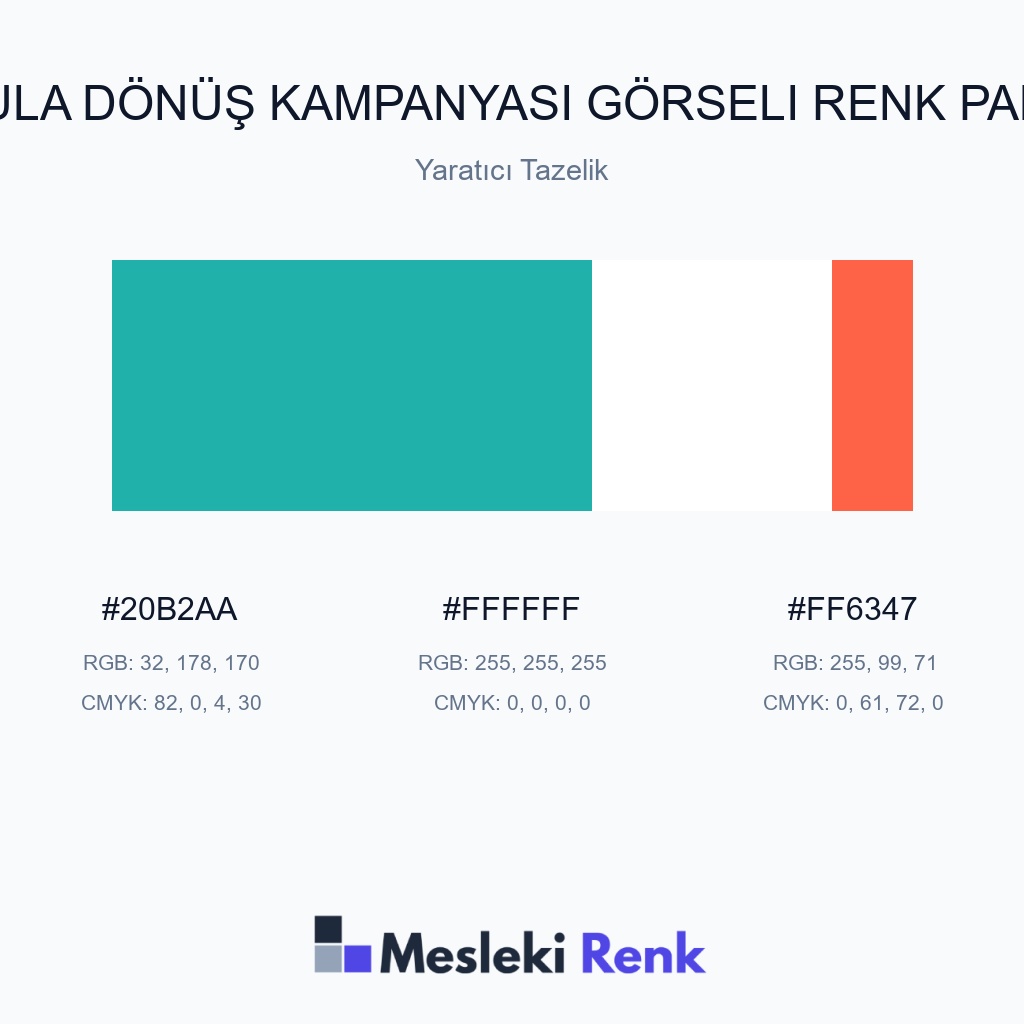Okula Dönüş Kampanyası Görseli Yaratıcı Tazelik Renk Paleti
