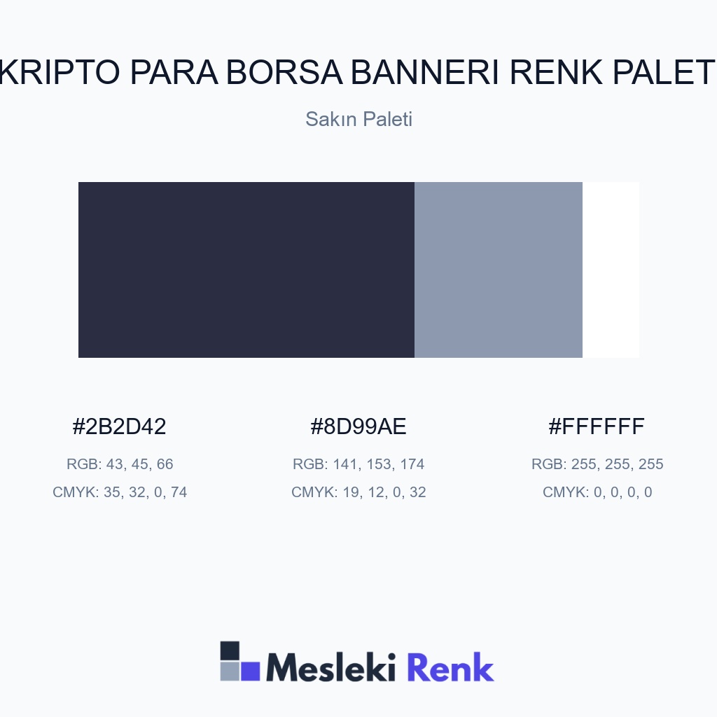 Kripto Para Borsa Bannerı Sakın Paleti Renk Paleti