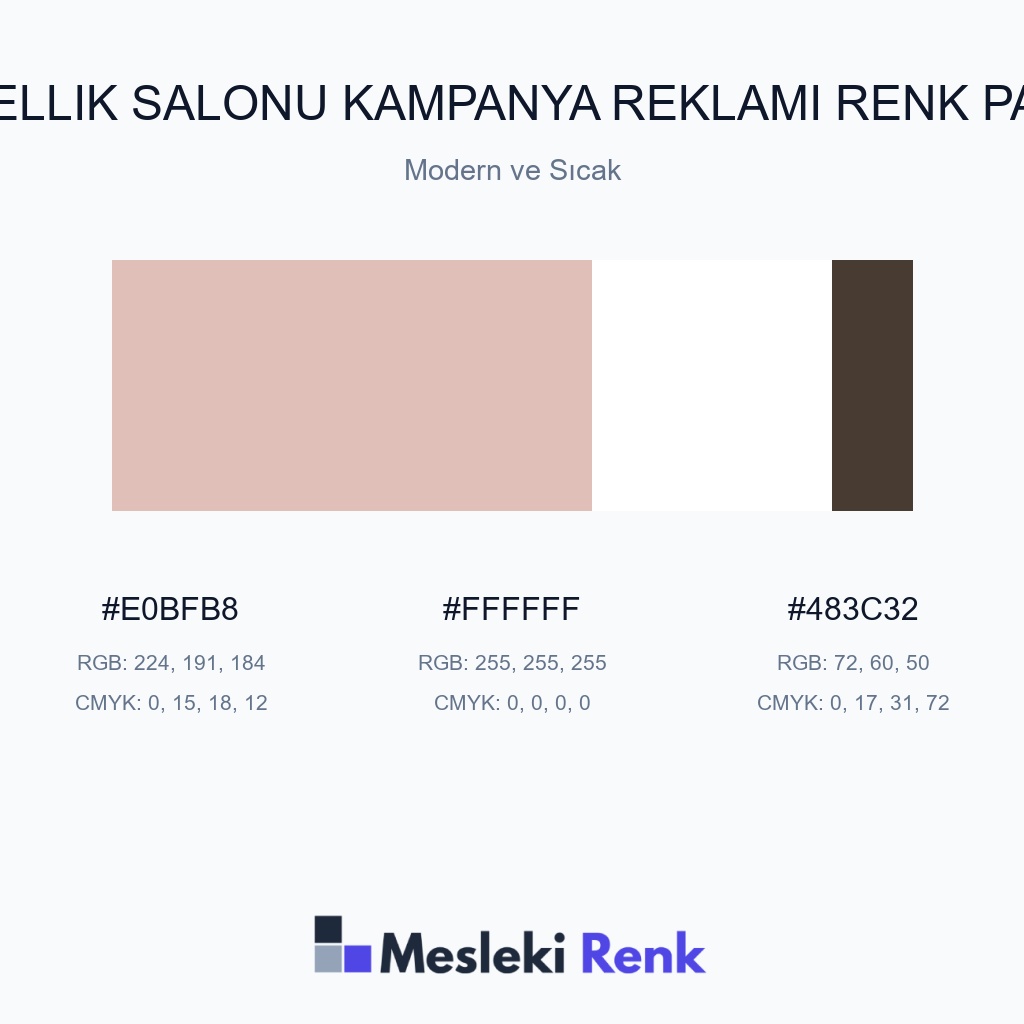 Güzellik Salonu Kampanya Reklamı Modern ve Sıcak Renk Paleti