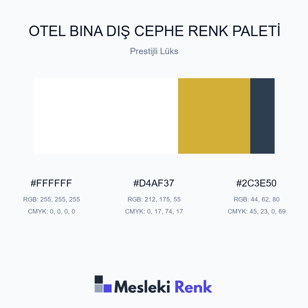 Otel Bina Dış Cephe Prestijli Lüks Renk Paleti