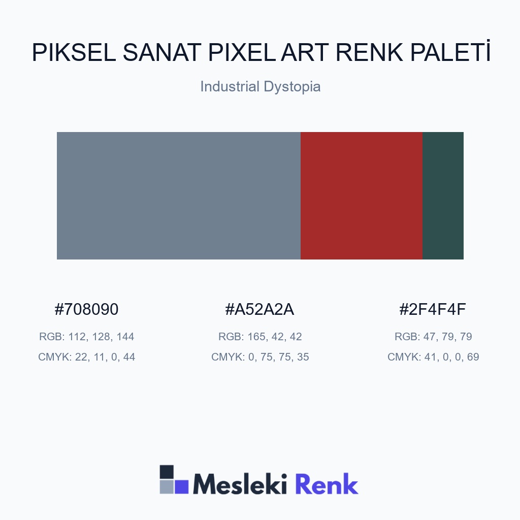 Piksel Sanat Pixel Art Industrial Dystopia Renk Paleti