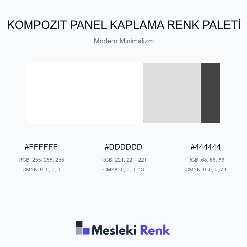Kompozit Panel Kaplama Modern Minimalizm Renk Paleti