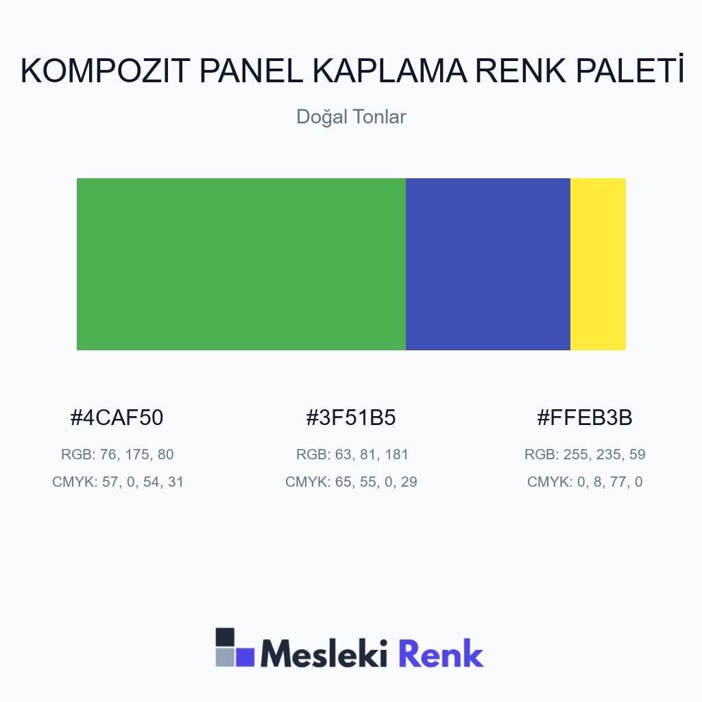 Kompozit Panel Kaplama Doğal Tonlar Renk Paleti