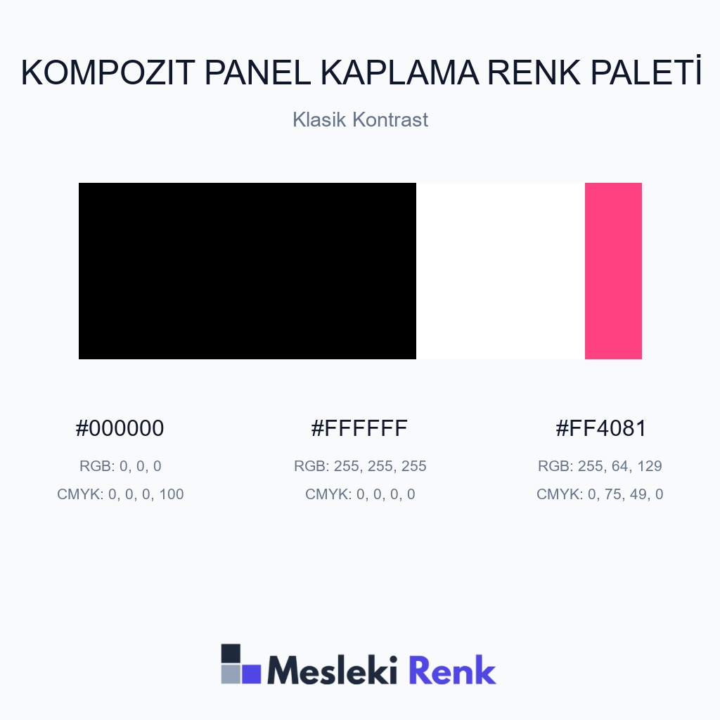 Kompozit Panel Kaplama Klasik Kontrast Renk Paleti