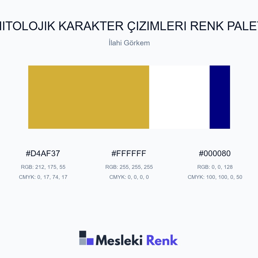 Mitolojik Karakter Çizimleri İlahi Görkem Renk Paleti
