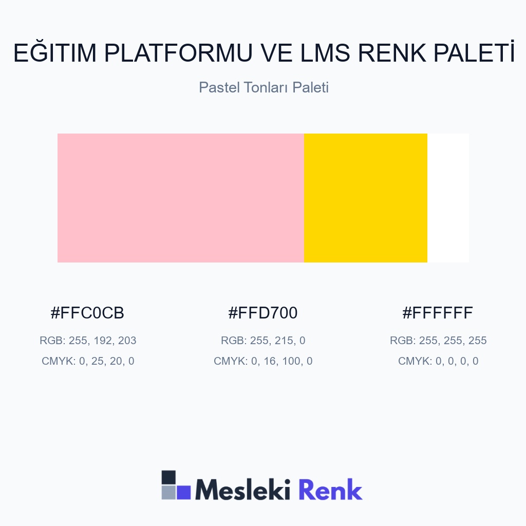 Eğitim Platformu ve LMS Pastel Tonları Paleti Renk Paleti