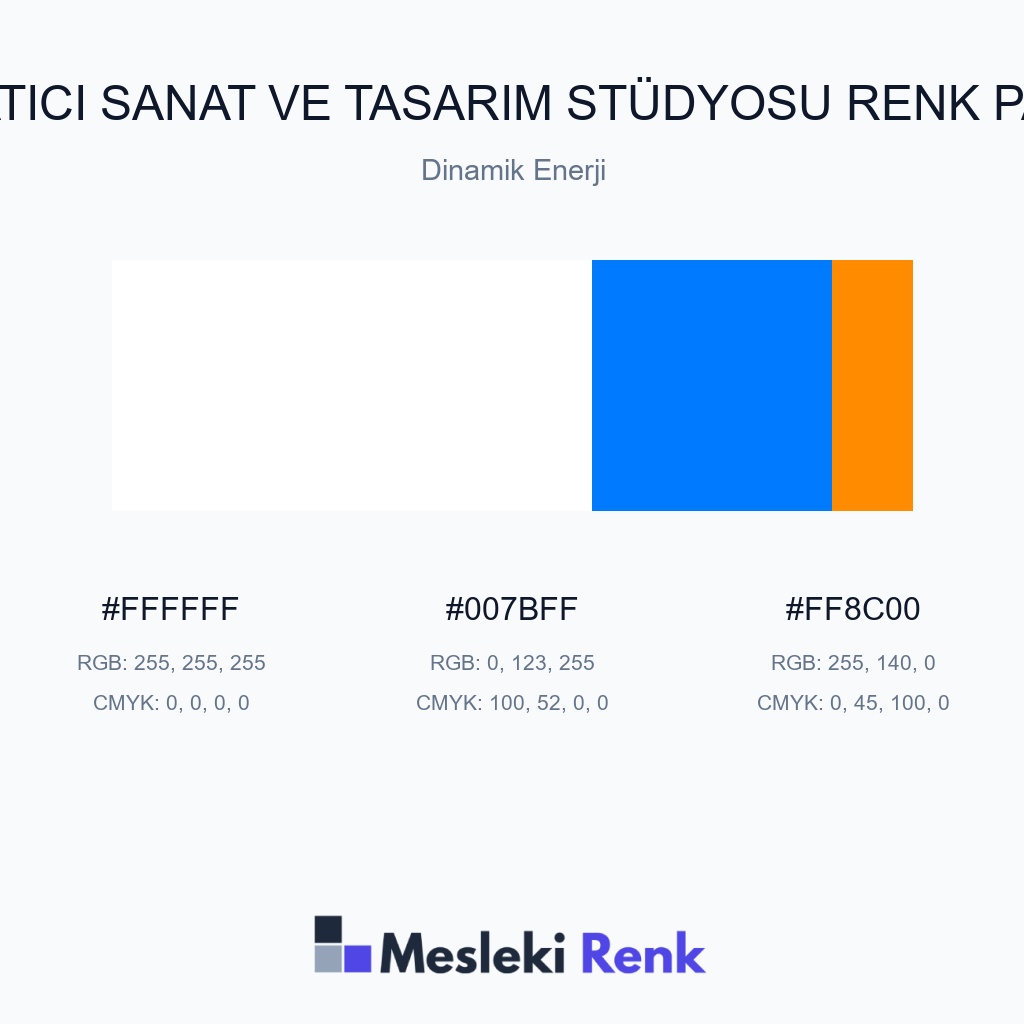 Yaratıcı Sanat ve Tasarım Stüdyosu Dinamik Enerji Renk Paleti