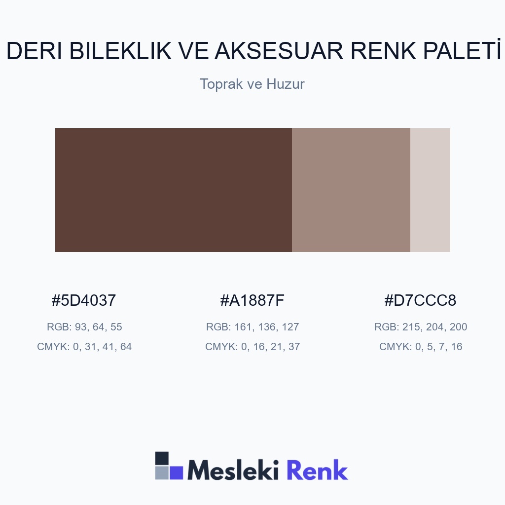 Deri Bileklik ve Aksesuar Toprak ve Huzur Renk Paleti