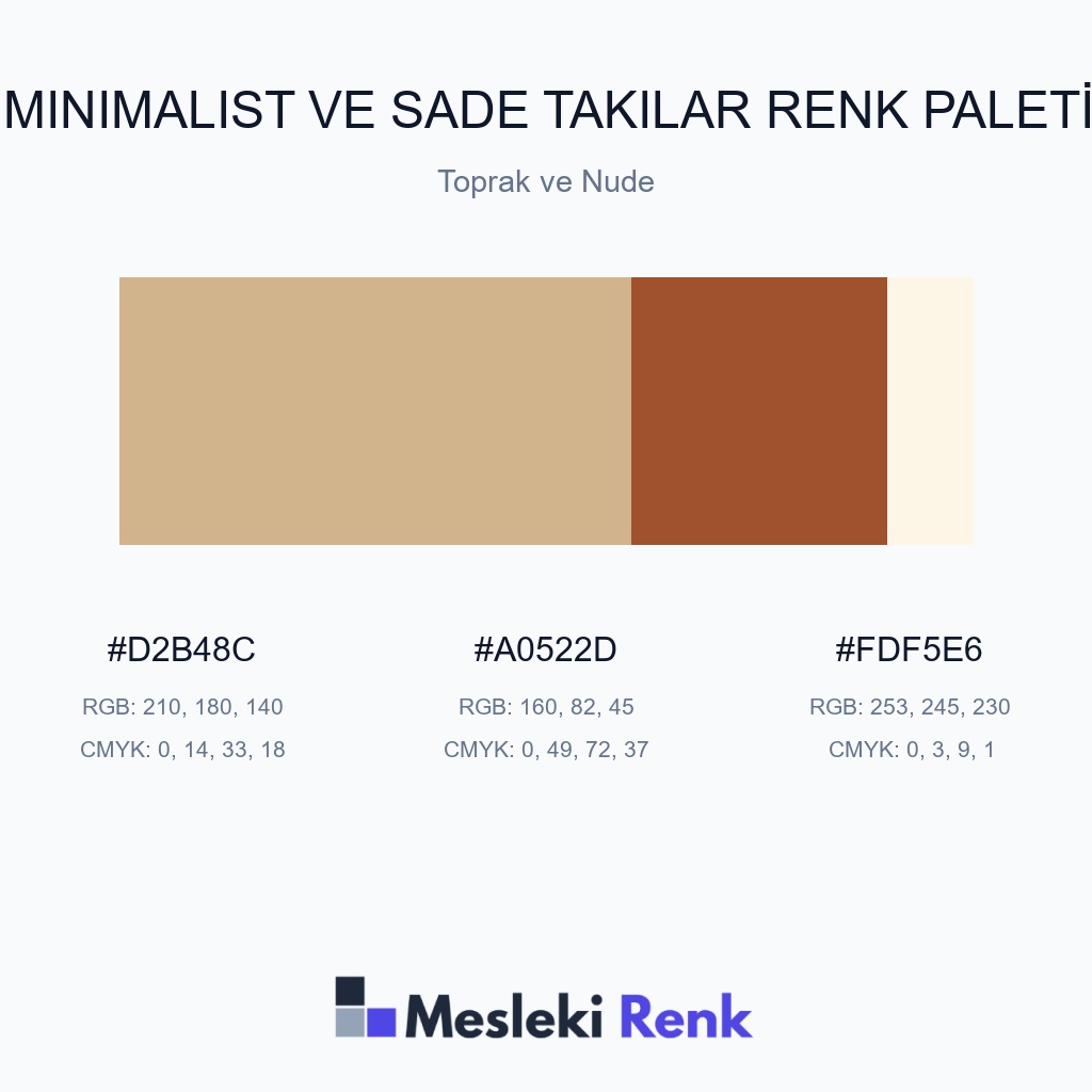 Minimalist ve Sade Takılar Toprak ve Nude Renk Paleti
