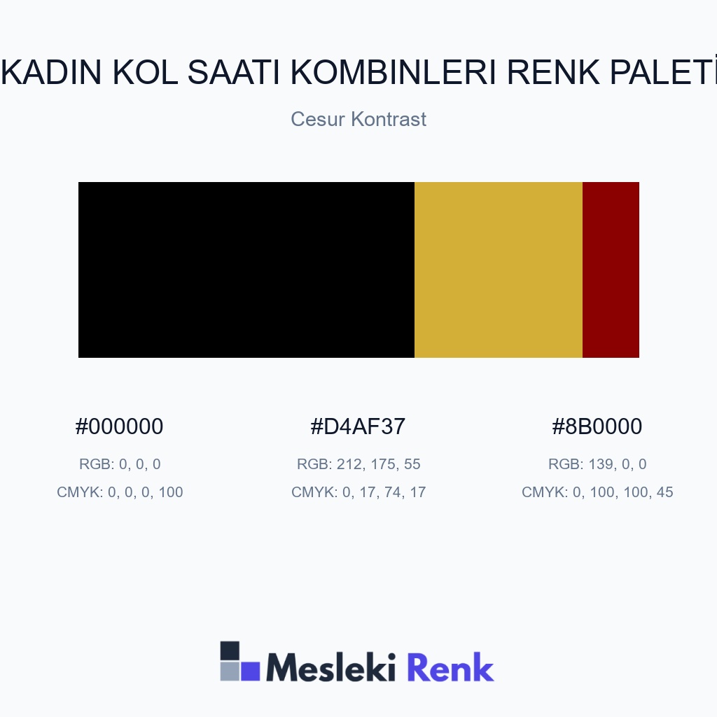 Kadın Kol Saati Kombinleri Cesur Kontrast Renk Paleti