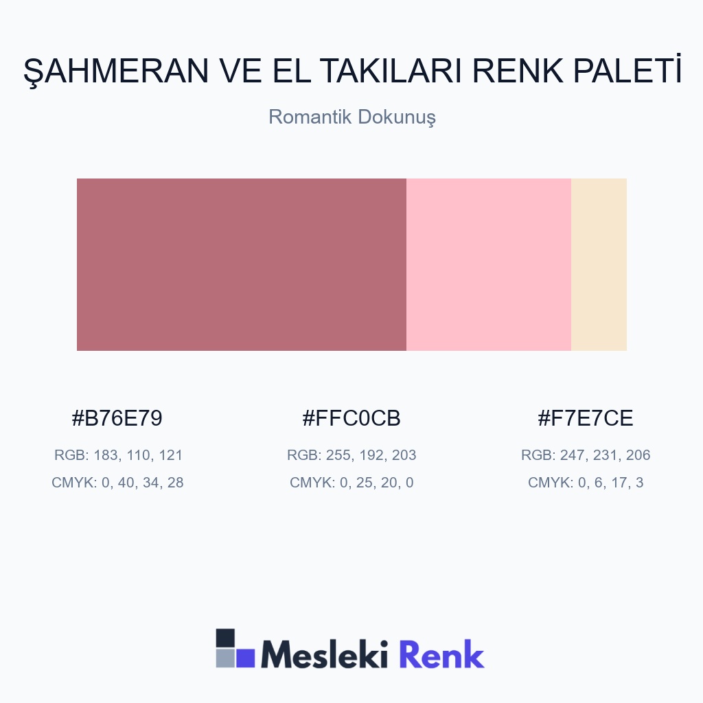 Şahmeran ve El Takıları Romantik Dokunuş Renk Paleti