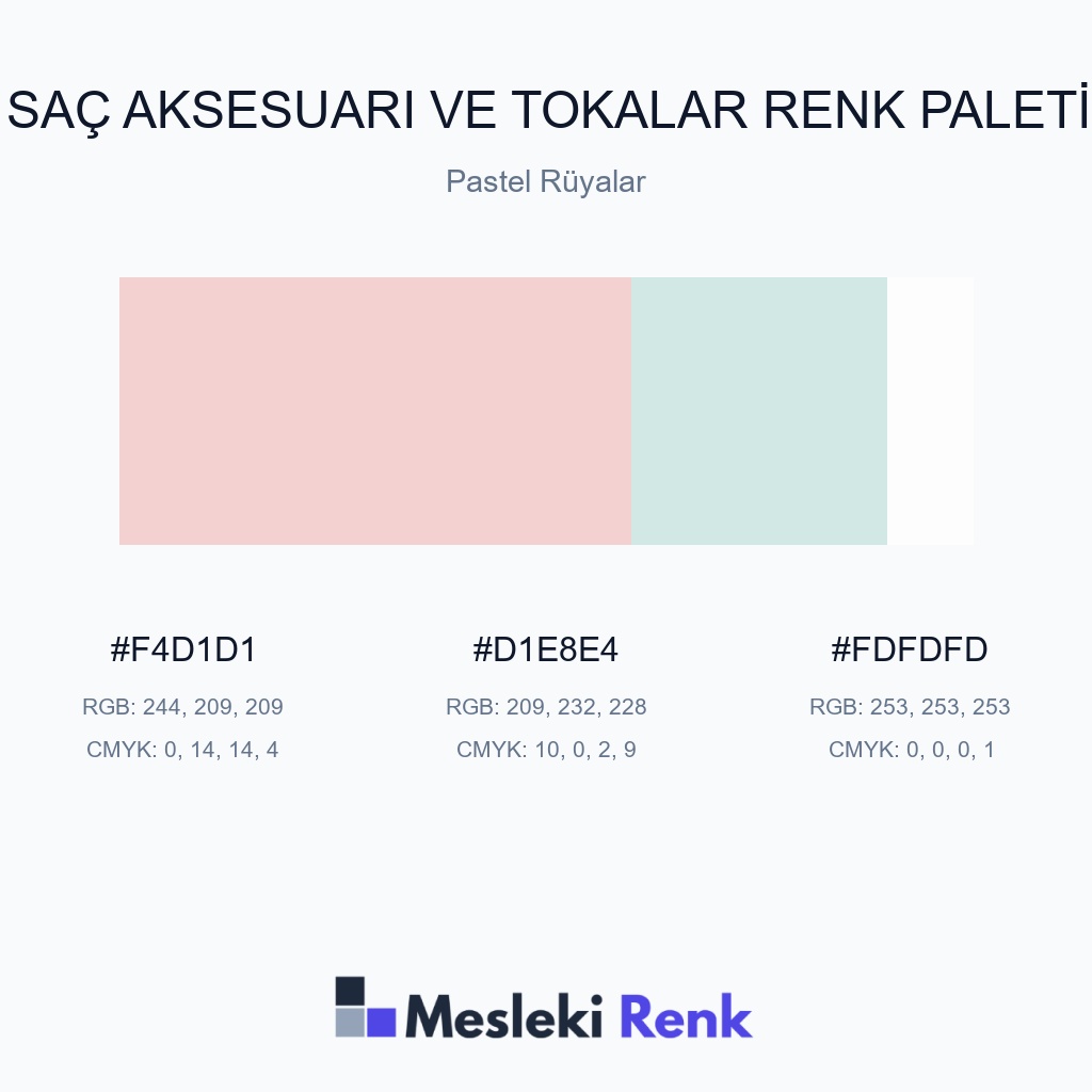 Saç Aksesuarı ve Tokalar Pastel Rüyalar Renk Paleti