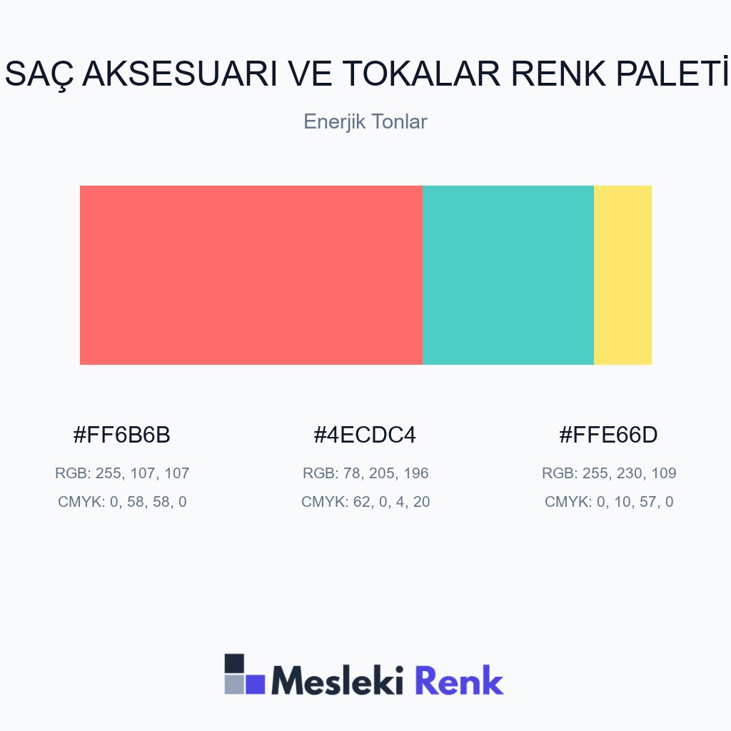 Saç Aksesuarı ve Tokalar Enerjik Tonlar Renk Paleti