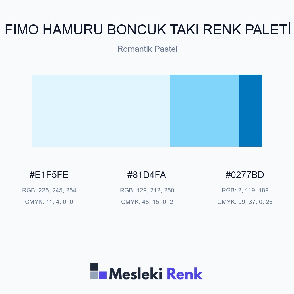 Fimo Hamuru Boncuk Takı Romantik Pastel Renk Paleti
