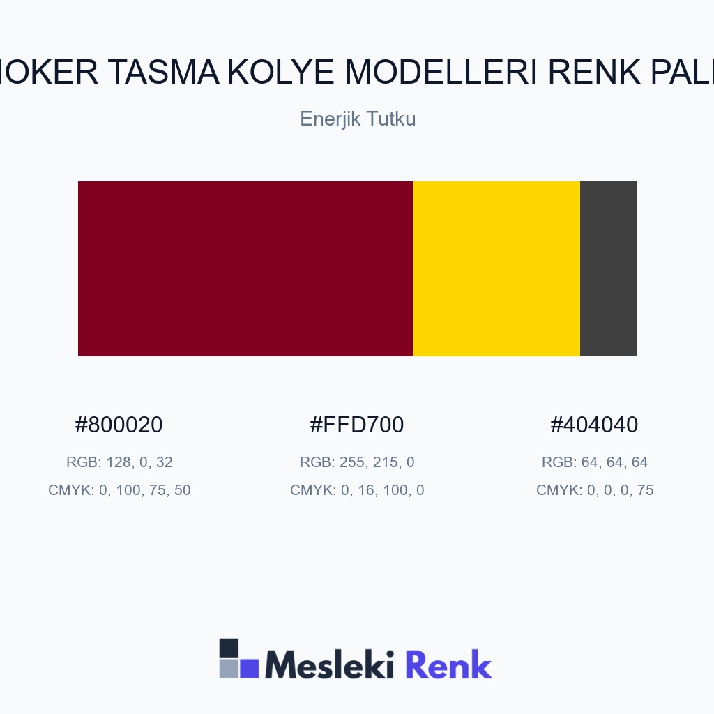 Choker Tasma Kolye Modelleri Enerjik Tutku Renk Paleti