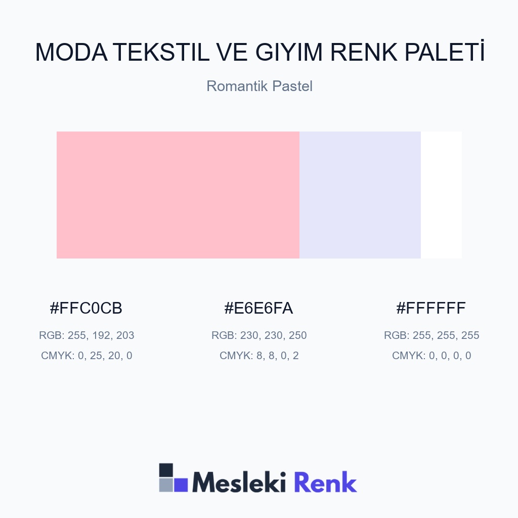 Moda Tekstil ve Giyim Romantik Pastel Renk Paleti